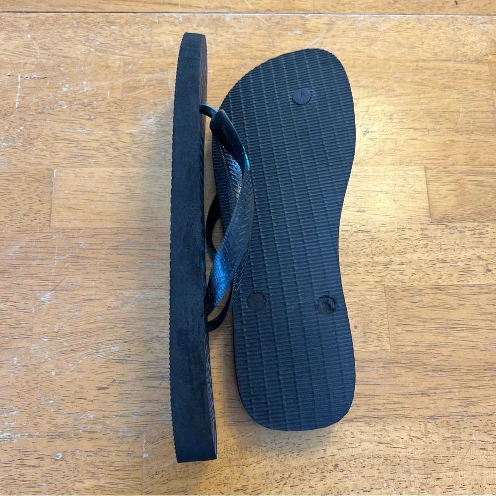 ✅ Havaianas 13 EU 45-46 black flip flops Sandals beach casual xl NWOT footwear